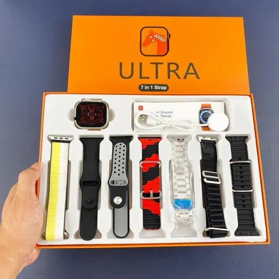 Ultra Smartwatch Series 8  7-in-1 Bundle, 2.1 HD, Waterproof