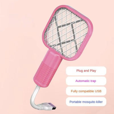 Mini USB Mosquito Racket – Rechargeable Electric Bug Zapper